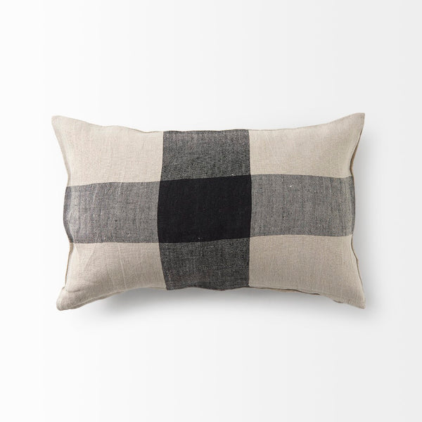 Mercana Raquel Decorative Pillow Cover - Coastal Farmhouse Style with Timeless Plaid Design for Any Space 69420