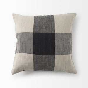 Mercana Raquel Decorative Pillow Cover: Modern Plaid Accent for Farmhouse, Coastal, and Contemporary Styles 69421