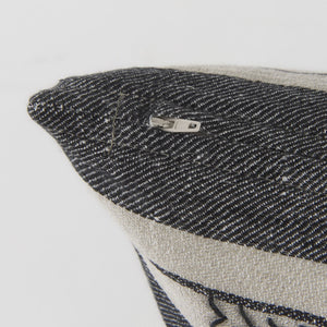 Mercana Thalia Striped and Fringed Decorative Pillow Cover – Chic Accent for Modern Farmhouse or Boho Style 69422