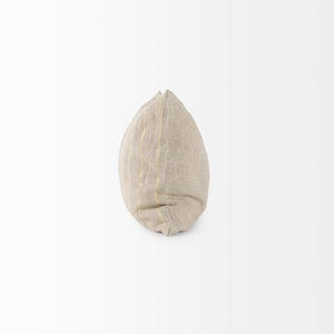 Mercana Danika Decorative Pillow Cover – Elevate Your Decor with Elegant Beige and Shimmering Gold Accents Beige/Gold Fabric | 13x21 69424