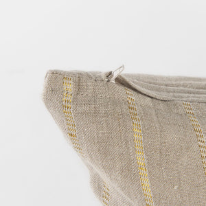 Mercana Danika Decorative Pillow Cover – Elevate Your Decor with Elegant Beige and Shimmering Gold Accents Beige/Gold Fabric | 13x21 69424