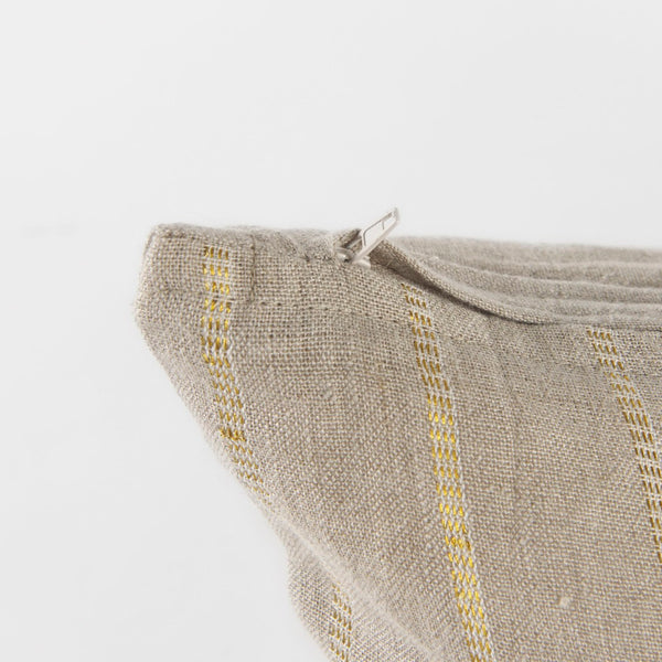 Mercana Danika Decorative Pillow Cover – Elevate Your Decor with Elegant Beige and Shimmering Gold Accents Beige/Gold Fabric | 13x21 69424