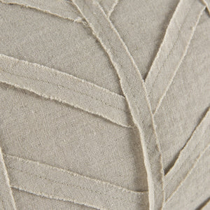 Mercana Ivivva Textured Decorative Pillow Cover for Modern Living Spaces - Versatile Neutral Accent Piece Beige Fabric | 14x26 69428