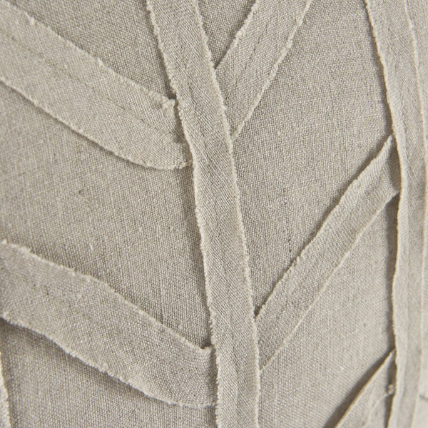 Mercana Ivivva Textured Decorative Pillow Cover for Modern Living Spaces - Versatile Neutral Accent Piece Beige Fabric | 20L x 20W 69429