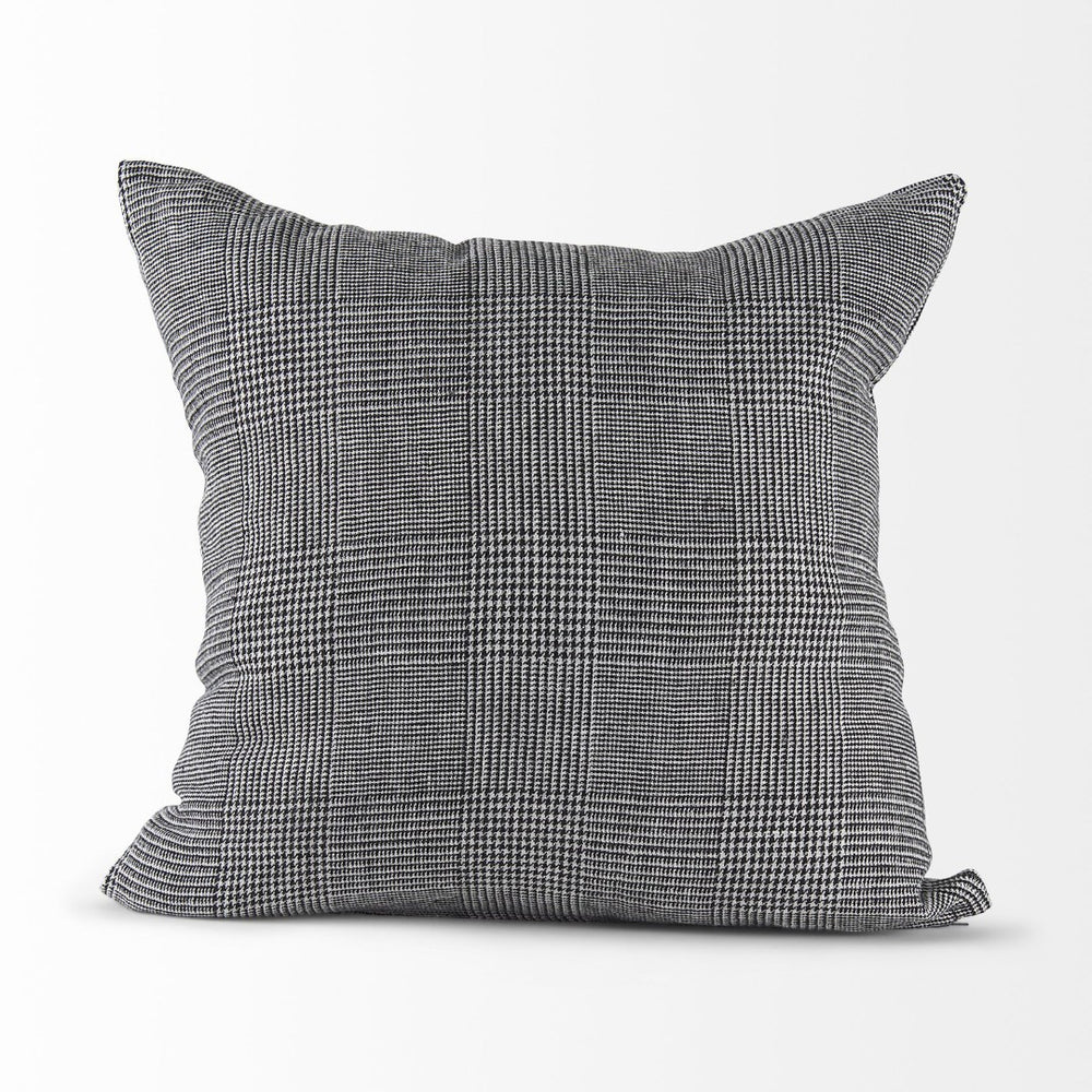 Mercana Ramone Bold Modern Decorative Pillow Cover in Crisp Linen for Contemporary Home Decor Accent 69431