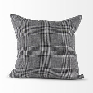 Mercana Ramone Bold Modern Decorative Pillow Cover in Crisp Linen for Contemporary Home Decor Accent 69431