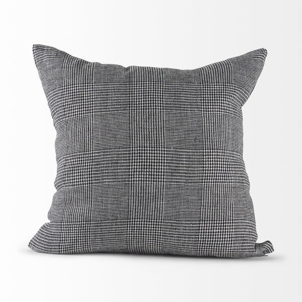 Mercana Ramone Bold Modern Decorative Pillow Cover in Crisp Linen for Contemporary Home Decor Accent 69431