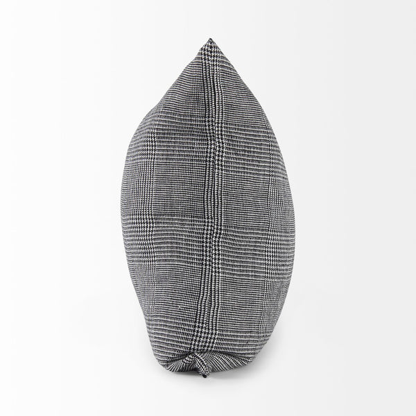 Mercana Ramone Bold Modern Decorative Pillow Cover in Crisp Linen for Contemporary Home Decor Accent 69431