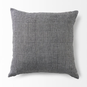 Mercana Ramone Bold Modern Decorative Pillow Cover in Crisp Linen for Contemporary Home Decor Accent 69431