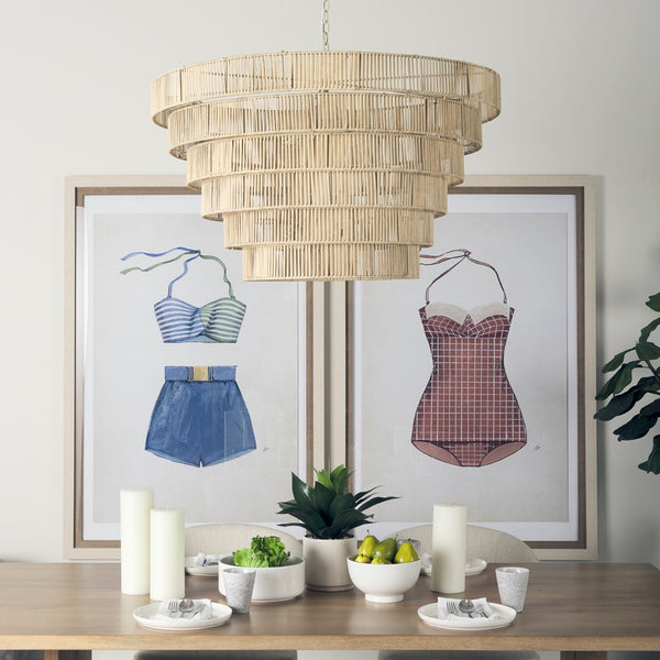 Mercana Marimba Six-Tier Chandelier - Handcrafted Artisanal Design for Stunning Ambient Illumination in Your Home 69240