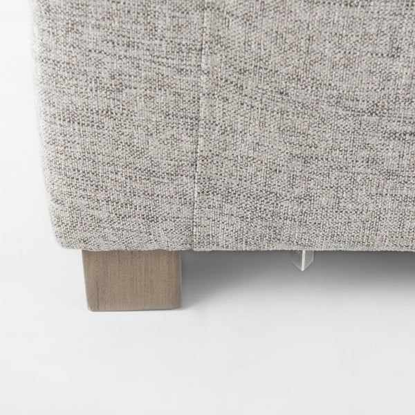 Mercana Valence Versatile Armless Sectional Module: Modern Comfort with Modular Flexibility for Your Space Mediuma Gray Fabric | Armless Chair 69123