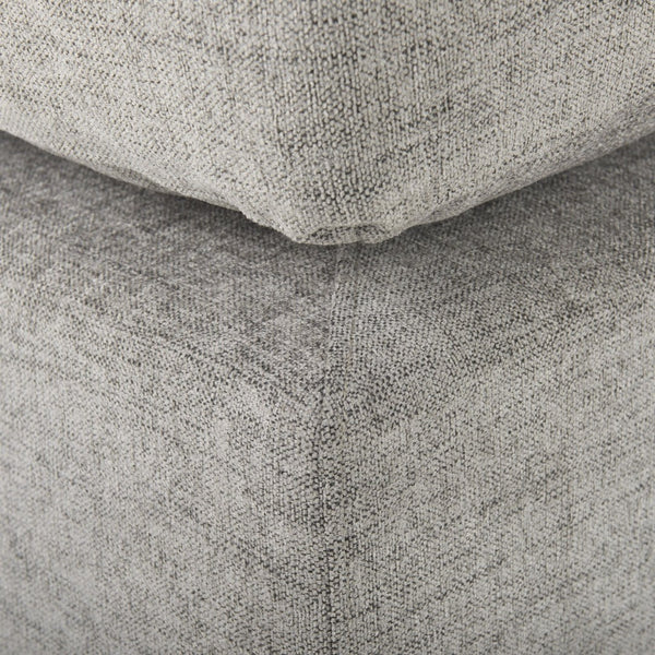 Mercana Valence Versatile Armless Sectional Module: Modern Comfort with Modular Flexibility for Your Space Mediuma Gray Fabric | Full-Size Ottoman 69125