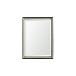 Mercana Black and Gray Framed 18x24 Beveled Bathroom Vanity Mirror MIR-D197-B1824SP