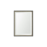 Black and Gray Framed 18x24 Beveled Bathroom Vanity Mirror