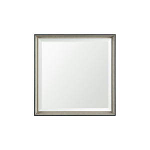 Mercana Black and Gray Framed 24x24 Beveled Bathroom Vanity Mirror MIR-D197-B2424SP