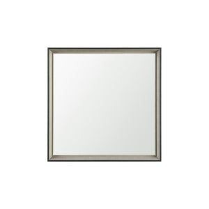 Mercana Black and Gray Framed 24x24  Bathroom Vanity Mirror MIR-D197-P2424SP