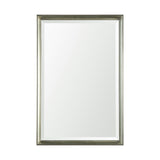 Silver Framed 24x36 Beveled Bathroom Vanity Mirror