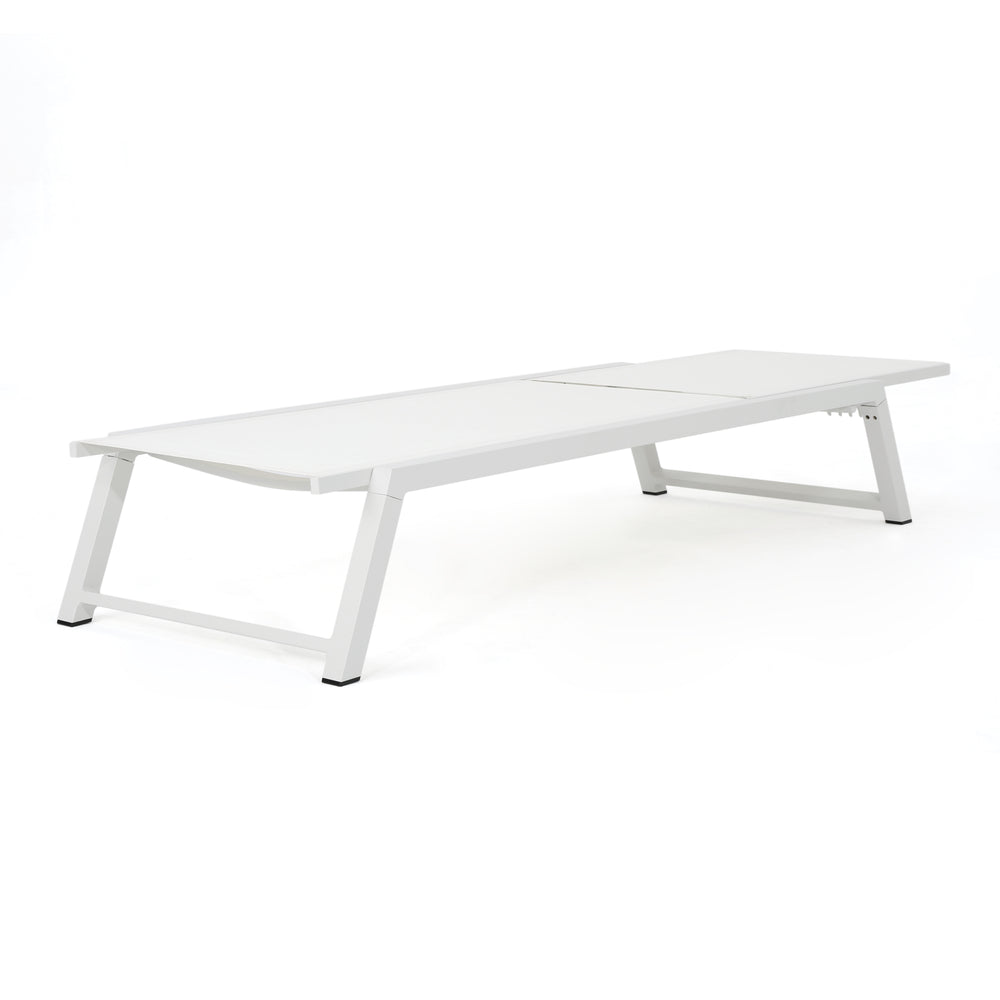 English Elm Christopher Knight Home® - Myers Chaise Lounge - Modern Outdoor Seating With Adjustable Backrest, Durable Aluminum Frame & Mesh 61407.00WWHIMP2