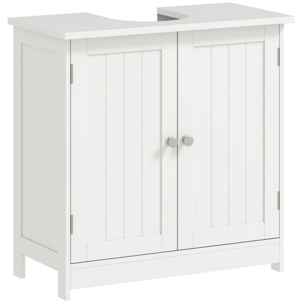 English Elm Practical Pedestal Sink Cabinet with Farmhouse X-door Design and Enclosed Bathroom Storage T3971P470133