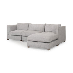 Mercana Valence 4 Piece (W/ 1 x Ottoman) Medium Gray Modular Sofa Set 69568-I