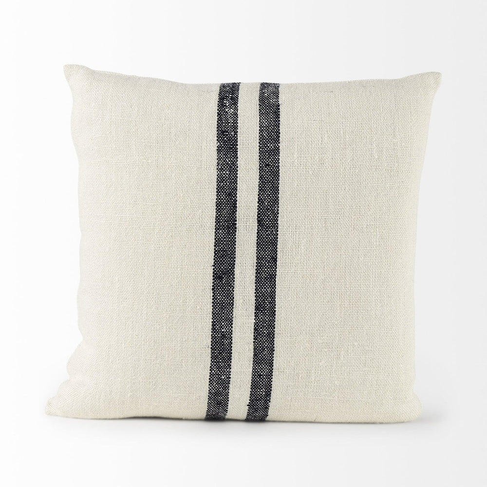 Mercana Sandra Coastal-Inspired Decorative Pillow Cover for Modern Décor, Chic Soft Fabric with Zipper Closure 68870