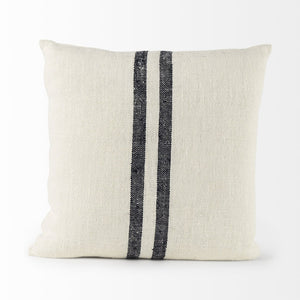 Mercana Sandra Coastal-Inspired Decorative Pillow Cover for Modern Décor, Chic Soft Fabric with Zipper Closure 68870