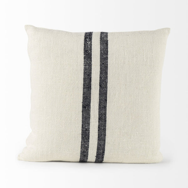 Mercana Sandra Coastal-Inspired Decorative Pillow Cover for Modern Décor, Chic Soft Fabric with Zipper Closure 68870