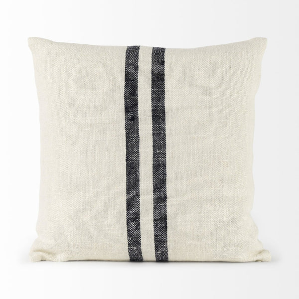 Mercana Sandra Coastal-Inspired Decorative Pillow Cover for Modern Décor, Chic Soft Fabric with Zipper Closure 68870