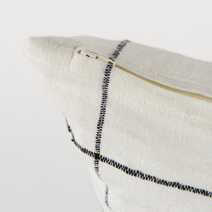 Mercana Suzanne Square Decorative Pillow Cover – Modern Cotton Blend with Bold Black and White Pattern White/Black Fabric | 22x22 68875