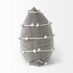 Mercana Linda Decorative Pillow Cover - Modern Coastal Accent in Navy and Cream with White Detail Navy/Cream Fabric | 20x20 68881