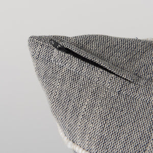 Mercana Linda Decorative Pillow Cover - Modern Coastal Accent in Navy and Cream with White Detail Navy/Cream Fabric | 20x20 68881