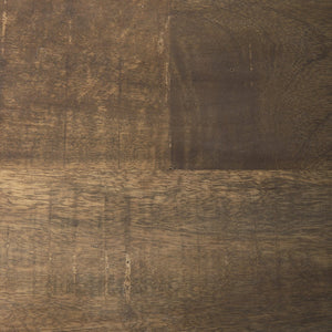 Mercana Bourchier 75-Inch Solid Mango Wood Buffet with Glass Cabinets & Drawers for Stylish Storage Solutions 50282