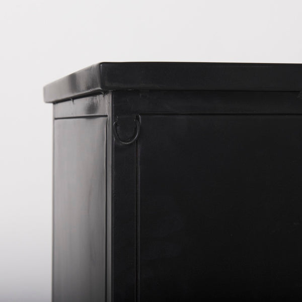 Mercana Aurelia Sleek Four-Door Glass Cabinet with Crisscross Design for Modern Storage and Display Solutions 69266