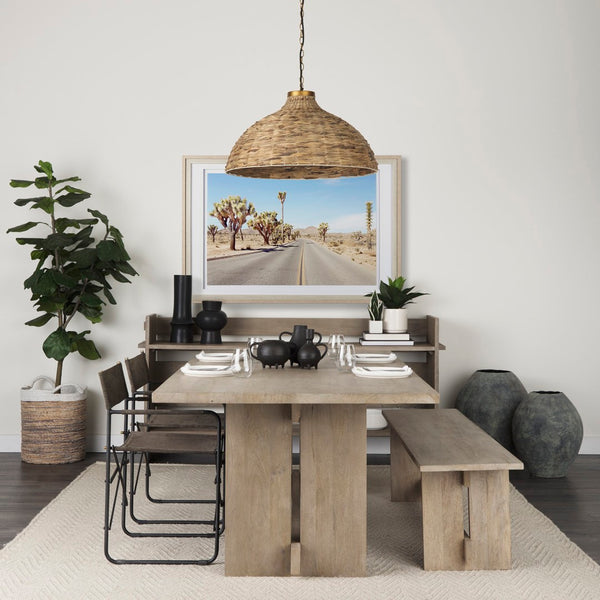 Mercana Direttore Industrial Folding Dining Chair with Suede Seat - Rustic Charm for Modern Spaces Brown Seude (Gray Tones) | Black Metal 68796