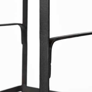 Mercana Conan Modern Industrial Stool with Low-Back Seat and Footrest for Kitchen or Bar Spaces, Fully Assembled 69008