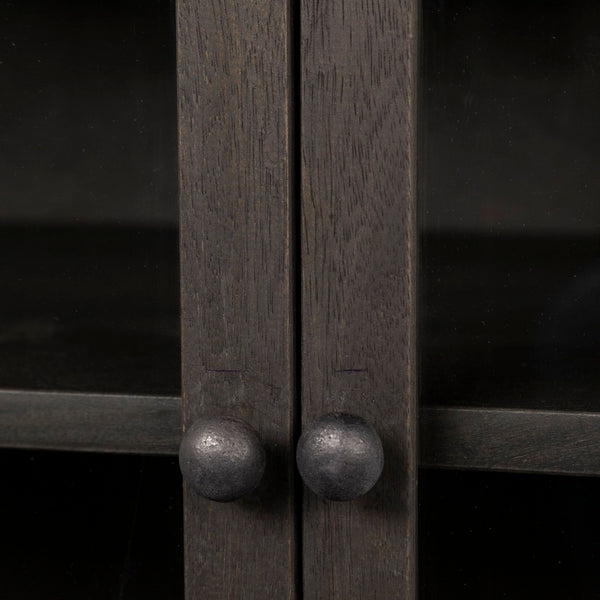 Mercana Arelius Accent Cabinet – Modern Compact Storage with Glass Doors for Stylish Organization & Display 69010