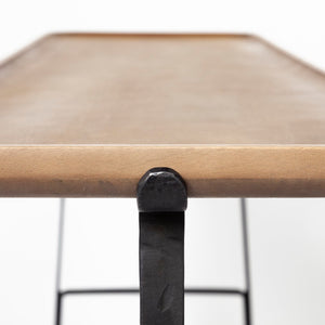 Mercana Helios Console Table – Elegant Mango Wood and Iron Design for Modern Entryway or Living Room Decor 69013