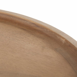 Mercana Helios Nesting End Tables Set of Two - Stylish Solid Wood Tops with Sturdy Industrial Bases 69014