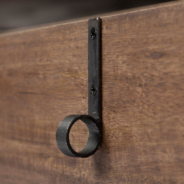 Mercana Glenn Rectangle Coffee Table with 6 Drawers - Stylish Mango Wood and Iron Frame for Modern Living Spaces 69016