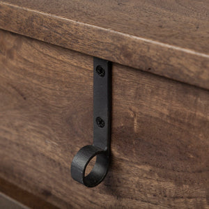 Mercana Glenn 56-Inch Console Table with Industrial Frame – Stylish Mid-Century Modern Design for Any Space 69017