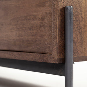 Mercana Glenn Mid-Century Modern Media Console with Ample Storage and Soft-Closing Doors for TVs Up to 71" 69018