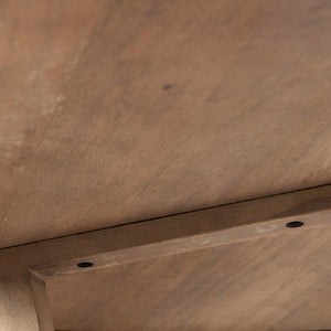 Mercana Denver Solid Wood Dining Table - Mid-Century Modern Design with Geometric Flair for Elegance 69031-AB