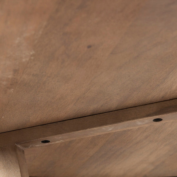 Mercana Denver Solid Wood Dining Table - Mid-Century Modern Design with Geometric Flair for Elegance 69031-AB