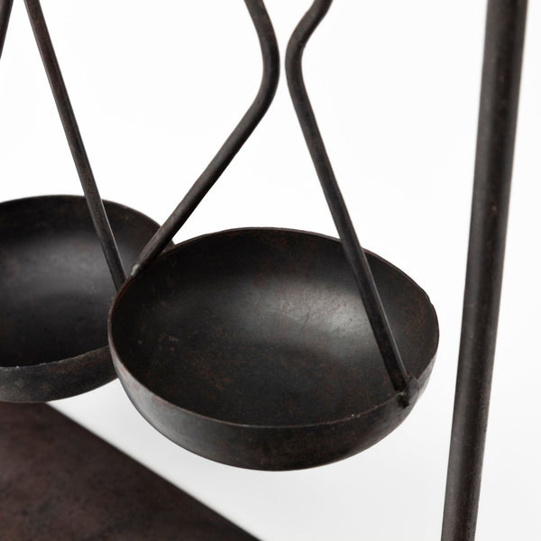 Mercana Enos 19L x 3W Sculptural Metal Bowl Display for Industrial-Modern Home Décor and Accent Styling 68857