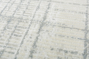 Alora Decor Aurora Neutral Hybrid Wool-Tencel Rug With Cross-Hatch Texture, Low Pile Fringe, Durable Elegance 9' x 12' 00500510343300912