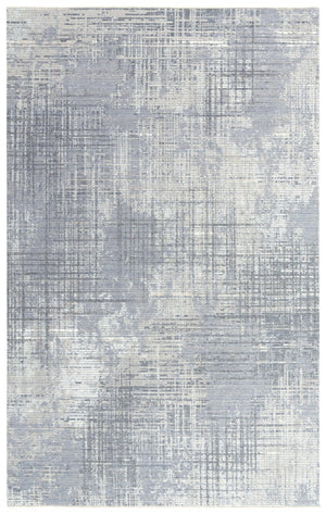 Alora Decor Aurora Gray Rectangle Rug With Hand-Serge Detail, Soft Wool-Tencel Blend, Modern Minimalist Centerpiece 9' x 12' 00500510400330912