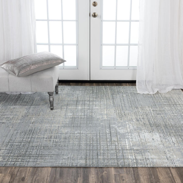 Alora Decor Aurora Gray Rectangle Rug With Hand-Serge Detail, Soft Wool-Tencel Blend, Modern Minimalist Centerpiece 9' x 12' 00500510400330912