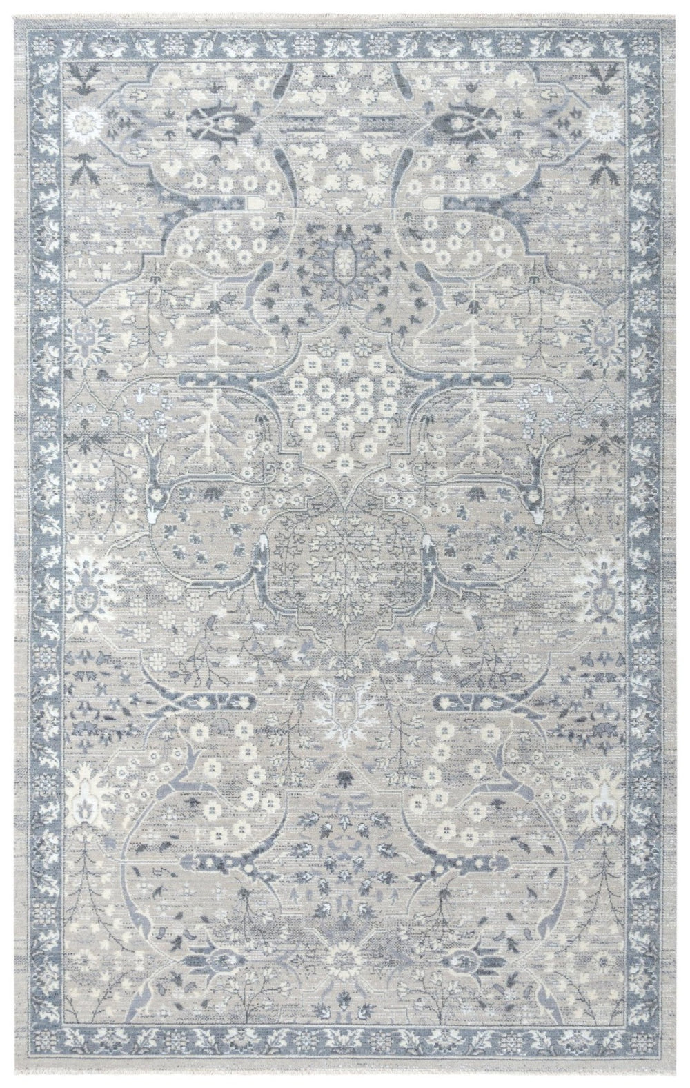 Alora Decor Aurora Blue Runner Rug With Vintage Hand-Finished Look, Plush New Zealand Wool Blend Durability 3' x 10' 00500510500330310