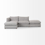 Mercana Valence 4 Piece (W/ 2 x Ottoman) Medium Gray Modular Sofa Set 69568-C