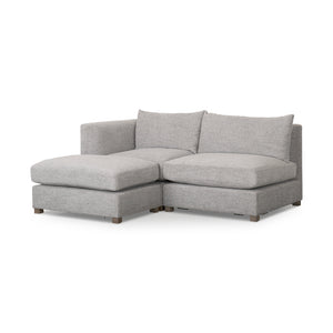 Mercana Valence 3 Piece (W/ 1 x Ottoman) Medium Gray Modular Sofa Set 69568-D